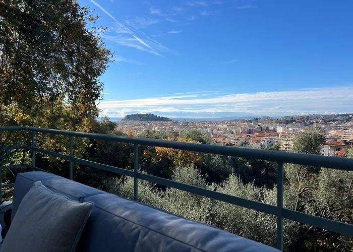 Golden Luxury And Panoramic View Appartement Nice
